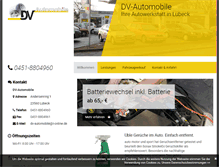 Tablet Screenshot of dv-automobile.de